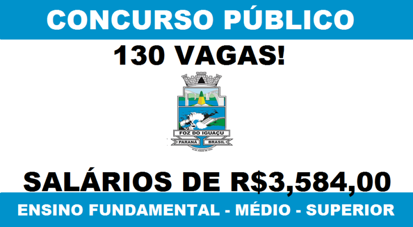 concurso prefeitura de foz do iguaçu no paraná