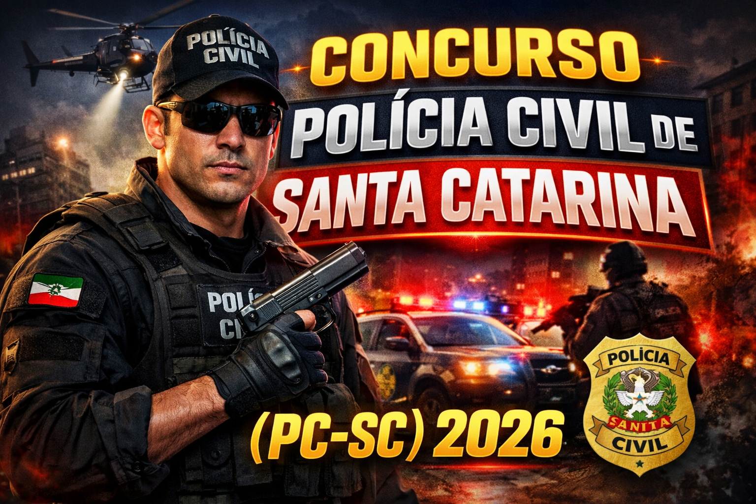 Concurso Polícia Civil de Santa Catarina 2026 (PC‑SC)