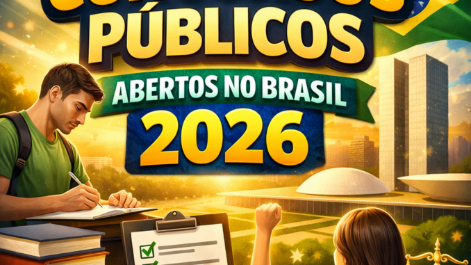 Concursos Públicos Abertos no Brasil 2026