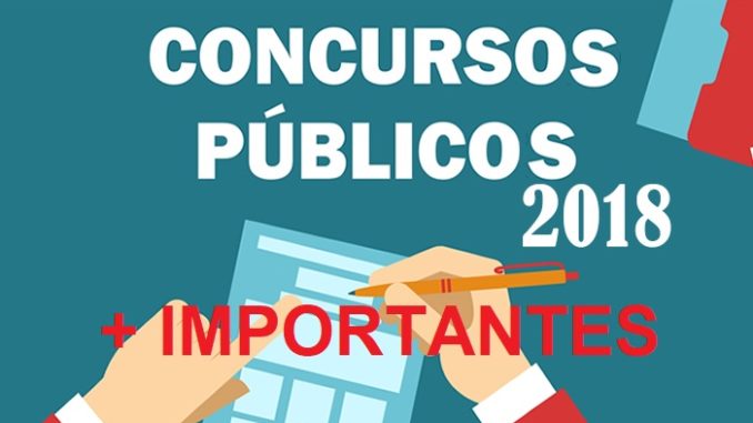 Os concursos mais importantes previstos para 2018
