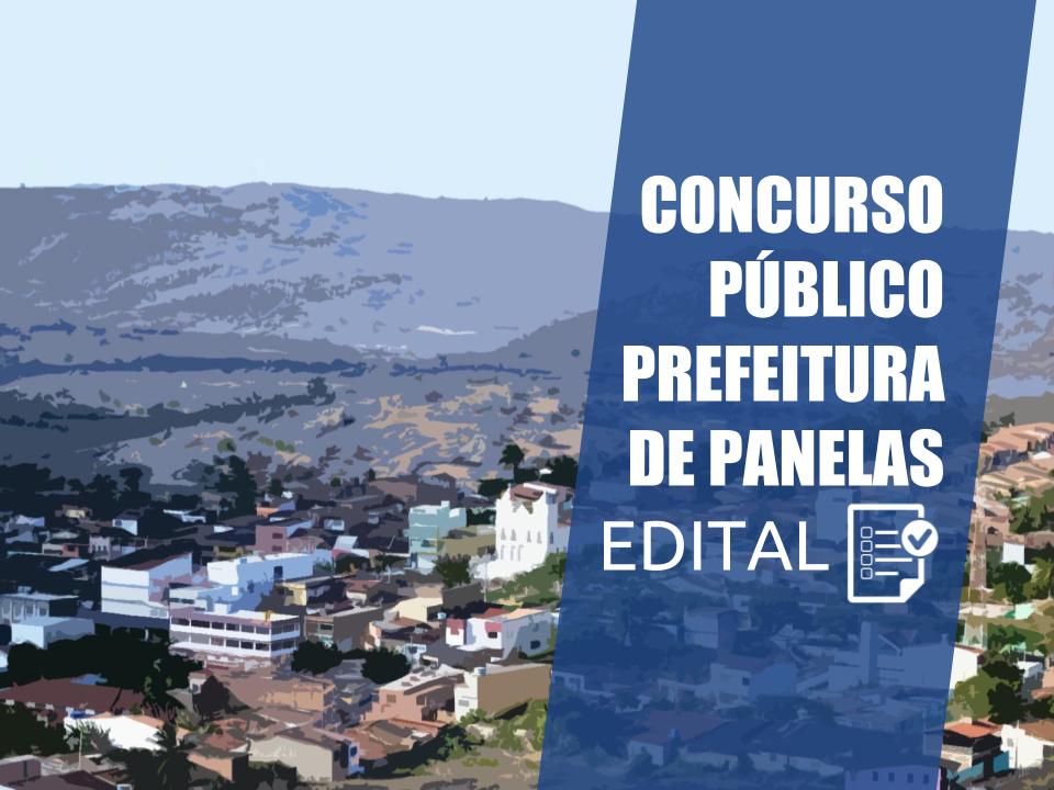 Concurso público Prefeitura de Panelas/PE – Mais de 400 vagas