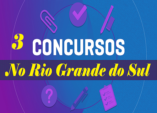 3 concursos abertos no RS em 2018